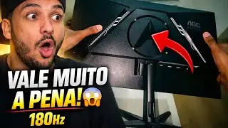 Monitor AOC 24 POLEGADAS 180Hz (Melhor Custo Benef&iacute;cio)🤠