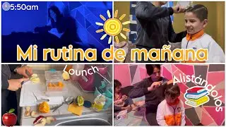 MI RUTINA DE MAÑANA☀️REAL CON 3 HIJOS/🍳📚✏️#escuela #rutina