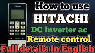 Как использовать пульт дистанционного управления инвертором Hitachi DC на английском языке | Пульт дистанционного управления инвертором Hitachi
