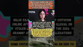 Billie Eilish Under Fire Over &ldquo;Stolen Land&rdquo; Grammy Comment 😬🔥 #BillieEilish #Grammys2026
