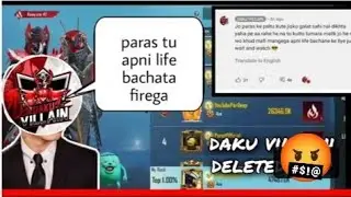 🤬@DakuvillainYt Deleted Video Reply To @Parash Official #Justicforparash