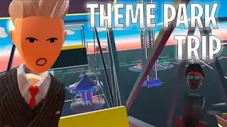 Visiting The Neon Amusement Park! | Feeling Sick In Rec Room VR!