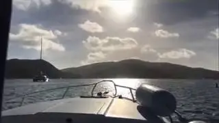 Ocean Magic Mitch Island Tours - boat ride back from Saba Rock - Virgin Gorda Special