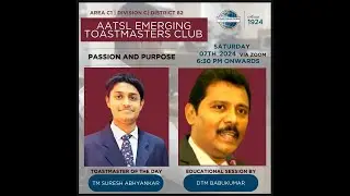 04th Meeting for TM Year 2024/25 of AATSL Emerging Toastmasters Club (Theme:- Passion and Purpose)