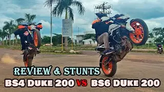 BS6 Duke 200 Stunts, Review & Comparision With Old Duke 200