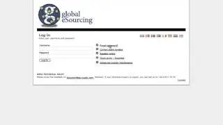 SUPPLIERS: Log in to Global eSourcing