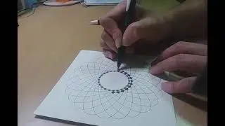 ARoboT x Artist : Painting Rotating Ellipse Pattern 1