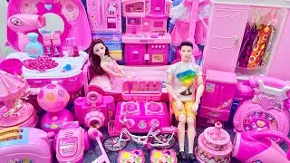 12 Minutes Satisfying with Unboxing Barbie Princess House & Bedroom Collection Toys Review | ASMR