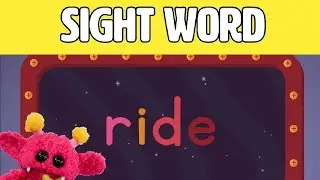 RIDE - Let's Learn the Sight Word RIDE with Hubble the Alien! | Nimalz Kidz! Songs and Fun!