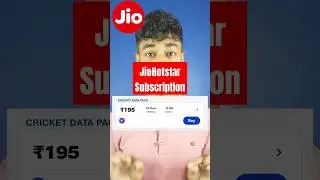 Jio Recharge Plan Rs.195 with JioHotstar Subscription #shorts
