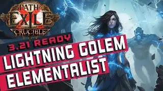 [3.21]DORYANI'S Lightning Golem Elementalist Path of Exile Build Guide