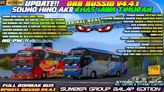 UPDATE BUSSID V4.4.1 !! OBB BUSSID V4.4.1 TERBARU SOUND HINO AK8 SUPER GAHAR FULL ROMBAK BUS