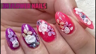 3D FLOWER DIP POWDER SET WITH FOILS | Double Dip Nails