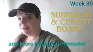 One Woman Renovation  Shower Drain, Hot Water & Subfloor Wins, Cement Board Dry Fit &ndash; Bathroom Renov
