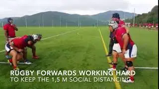 FORWARDS TRAINING HARD FOR THE 1.5 M DISTANCING RULE