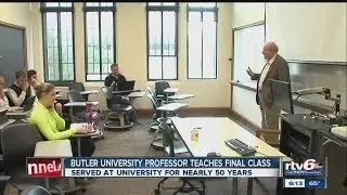 Butler University professor teaches final class