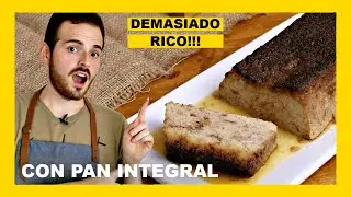 🔶 Como hacer BUDÍN DE PAN casero fácil y SIN AZÚCAR refinada - Receta de postre Argentino