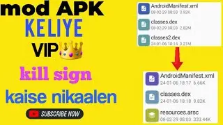 HOW TO MAKE MOD APK|| MOD APK KAISE BANAEN|| VIP KILL SIGN 🛑🥶 APK KAISE BANAEN