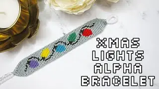 Xmas lights flat alpha technique tutorial | Straight edge alpha technique | VLATKAKNOTS TUTORIALS