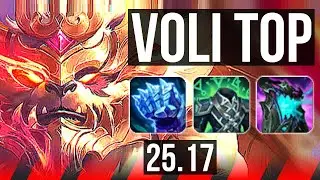 VOLIBEAR vs JAYCE (TOP) | 2600+ games | KR Master | 25.17