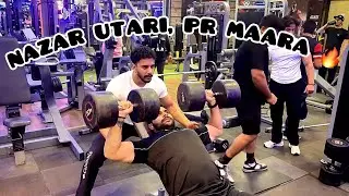 challenge le ke 45 kgs ka dumbell pel diya💥 #dailyvlogindia #vlog33