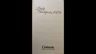 D.W. PASTOR BARRY - DAILY GUIDEPOSTS DEVOTIONAL 1979 - JANUARY 20
