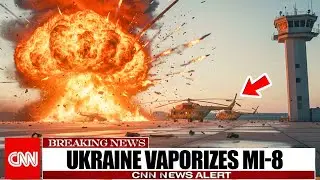 PUTIN FURIOUS! Ukraine VAPORIZES Mi 8 on the Runway