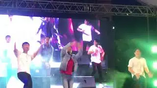 Jon Lucas, Paul Salas, Prince Clemente during Alden Richards Birthday Celeb at Enchanted Kingdom