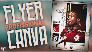 Flyer de futebol no canva - Flamengo