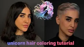 Unicorn Hair Coloring Tutorial &ndash; From Bleach to Pastels : Soft Rainbow Hair
