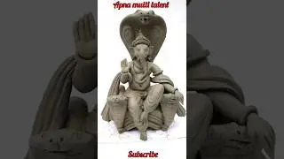 गणेश मूर्ति बनाए || Apna multi talent Ganesha #Shorts