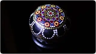 Dot mandala on a pot/Pot painting ideas/Creative Collections