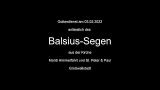 Blasius Segen Gro&szlig;wallstadt