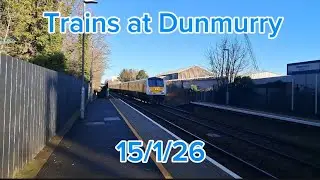 Trains at Dunmurry 15/1/26