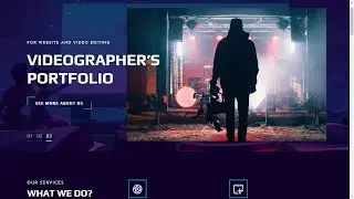 Free download best portfolio HTML website for the videographer , content creator or event organizer.