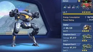 Fragment Gun 8 Zephyr in FFA Solo | Mech Arena