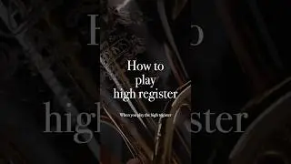 How to play high register! #euphonium #bombardino #brassband #musician #orchestra #classicalmusic