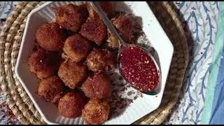 Crispy and tasty Indo Italian style potato cheese balls@vegfoodgallery5662
