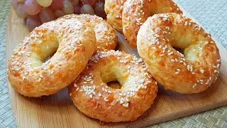 Творожные Кольца на Завтрак за Минуты // Homemade bagels with cheese