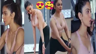 || Rakul Preet Singh Hot Work Out in Gym😍|Cinema Treasure ||
