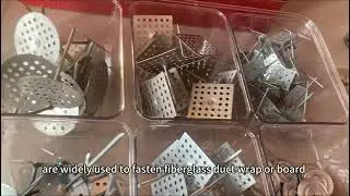 How to insulate HVAC ductwork by using HUIHAO CUSTOM insulation fasteners (part 1)