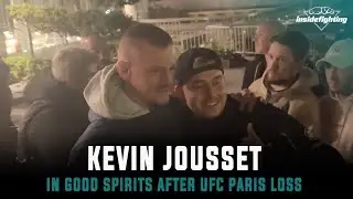 Kevin Jousset in good spirits with fans after KO loss to Bryan Battle at UFC Paris