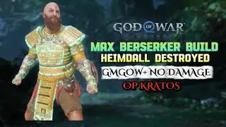GOD OF WAR RAGNAROK - HEIMDALL - BERSERKER BUILD - GMGOW + NO DAMAGE - NEW GAME+ 