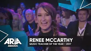Renee McCarthy wins Music Teacher of the Year | 2017 ARIA Awards