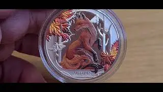 Seasons    Autumn Fox 2024 Silver Proof Coin Ltd to 1000 ! 😳😳😳