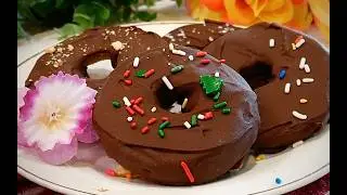 Рецепт простых десертов с шоколадными пончиками, арахисовым маслом и яблоками с нуля | Домашние я...