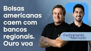 🔴 16/10/25 Bolsas americanas caem com bancos regionais | Ouro voa | Fechamento de Mercado