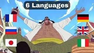 BLACKBEARD'S DREAM SPEECH in 6 languages | ONE PIECE IN DIFFERENT LANGUAGES