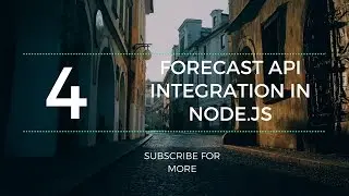 FORECAST API | NODE.JS | PART 4 |COMMAND LINE APPLICATION