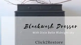Black wash Dresser